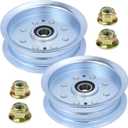 GELASKA 2 Pack 756-05034A Idler Pulley Replaces GY20629 Idler Pulley John Deere AUC17621 GY22082 GY20110 for John Deere D140 D130 D110 D160 D170 L110 L120 L130 LA105 LA115 LA145 E140 Z225 Decks