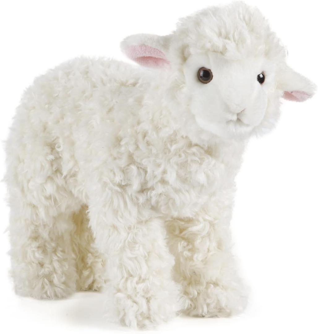 Living Nature Lamb Stuffed Animal | Fluffy Farm Animal | Soft Toy Gift for Kids | 12 Inches (30cm)