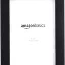 Amazon Basics Rectangular Picture Frame Set for Wall Hanging or Tabletop Display, 6 x 4 in, Black, 5-Pack
