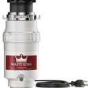 Waste King 1/3 HP Garbage Disposal with Power Cord, Compact Food Waste Disposer for Under Kitchen Sink, L-111