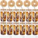 Tioncy 12 Pcs Class of 2025 Graduation Gifts Glass Cups with Bamboo Lids and Straw for Her Him, Congrats Grad College Masters Degree Graduation Gifts, 16 oz 2025 Can Shaped Glass Cup