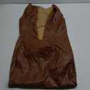 Women Brown Leather Dress, Xs/S
