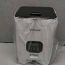 VOLUAS Automatic Cat Feeders - Timed Pet Feeder for Cats and Dogs with Dry Food Dispenser, Desiccant Bag, Programmable Portion Control, 4 Daily Meals, 10s Voice Recorder (White Opaque)