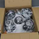 Black and Silver Pendant Light 12.5 inches 3 Packs, Farmhouse Pendant Light, Industrial Pendant Light, Kitchen Pendant Lights, Pendant Lights Kithen Island for Bedroom; Living Room; Kitchen