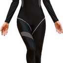 Women's Full Body Wetsuit Surfing Diving Suit Scuba Dive Skin Rash Guard One Piece Long Sleeve Zip Quick Dry Sunsuit XL
