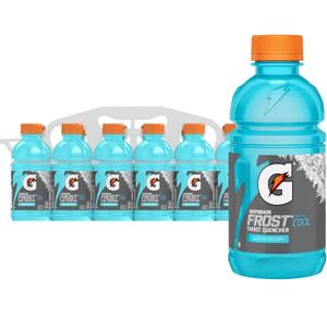 Gatorade Thirst Quencher, Glacier Freeze, 12 Fl Oz (Pack of 12) (EXP 11/17/26)