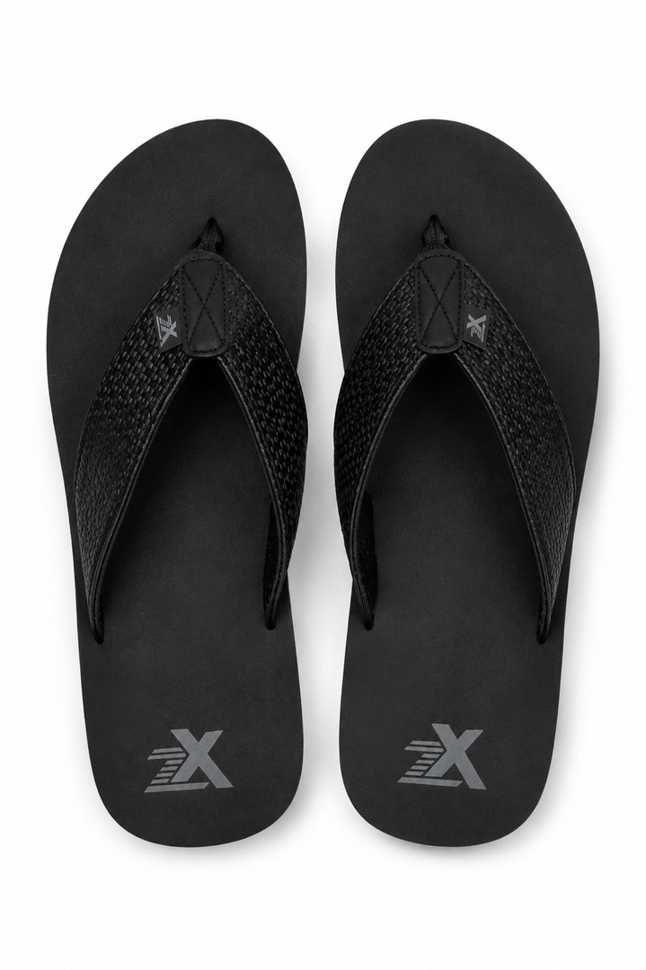 Flip Flops Non Slip Lightweight Soft Summer Customized Bath Slippers for Beach Indoor Outdoor, Black, Size 9