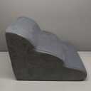 3 Tiers Dog Ramp and Stairs for Beds Or Couches - Non-Slip Sturdy Pet Steps - for Small Dogs to get on High Bed (grey)