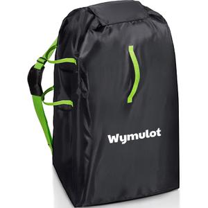 Large Stroller Bag for Airplane, Waterproof Stroller Travel Bag, Gate Check Stroller Bag for Single/Double Stroller Travel Bag with Handle and Drawstring Closure Stroller Cover (Black)