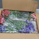 BLEUM CADE 34 Bundles Artificial Flowers for Outdoors, UV Resistant Fake Outdoor Flowers, Realistic Faux Outdoor Flowers for Decoration, Outside Fake Plants for Porch Garden Decor