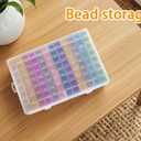 VTG Newly Upgraded Transparent Large Capacity Diamond Painting Storage Containers,96 Grid Craft Organizers and Storage, Suitable for Nail Art, Necklaces, Bead Storage Containers