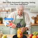 Rechargeable Electric Jar Opener, 2-in-1 Jar Opener Electric And Bottle, With Power-Clamp Technology, Easy Opening Opener For Weak Hands & Seniors & Arthritis, Includes Free Rubber Gripper Pad