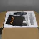 RHM K222 Karaoke Machine, Connect to TV via Optical or Bluetooth, with Powerful Sound, Deep Bass, 2 UHF Wireless Mics & 5 Music Modes, Support AUX/USB/PC, Wooden Karaoke Speaker for Home Party (White)