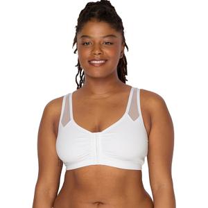 Fruit of the Loom Women's Comfort Front Close Sport Bra with Mesh Straps (42)