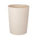 UUJOLY Small Trash Can Wastebasket Garbage Can Container Bins for Bathrooms, Laundry Room, Kitchens, Offices, Kids Rooms, Dorms (Beige) (1 Pack)