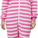 XXLOG Adult Onesie Halloween Costume Unisex Animal Pajamas Cosplay One Piece Sleepwear for Women and Men (Pink, L)