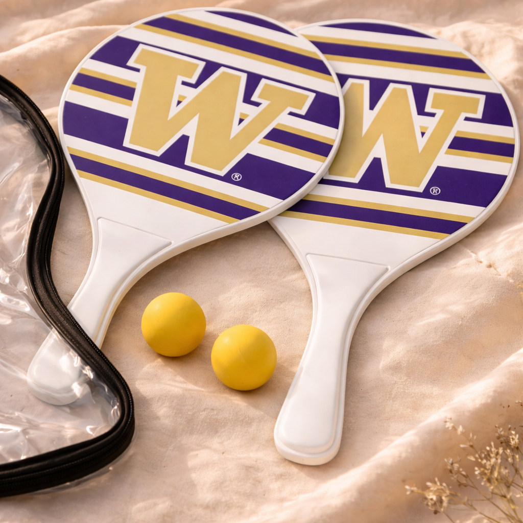 Team Pride Beach Paddle Set. Two Paddles, Two Balls, and Its Own Easy - To - Carry - Bag