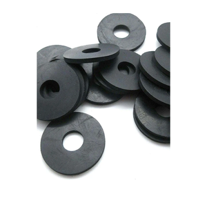 Black Rubber Washer 5/8" OD x 1/4" ID x 1/8" Thickness - EPDM Rubber Washers Flat Rubber Washers Round Rubber Washers (20) pieces