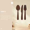 ABOOFAN Rustic Wooden Utensil Wall Decor 21.25In Large Fork Spoon Sign for Kitchen Dining Room Wall Decoration Farmhouse Kitchen Signs Decor
