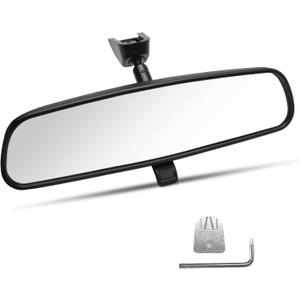10" Universal Interior Mirror Kit, 2024 Upgraded Anti-Glare Rear View Mirror,Wide Angle Night Vision, Compatible with Car, Truck, SUV for Toyota Honda Ford Nissan Jeep
