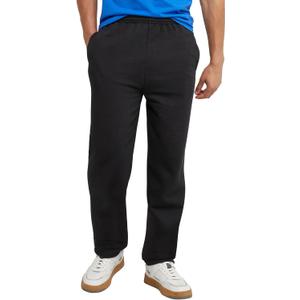 Hanes Men's EcoSmart Sweatpants, Athletic Lounge Pants with Pockets, Open Hem Bottom, Fleece Pants (Black, XXL)