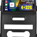 FIUFUL Car Radio Stereo 4+32G with Wireless Carplay Android Auto, 9 Inch HD Touchscreen 8 Core Android 12 Car Radio Stereo with Backup Camera Bluetooth AM/FM/RDS Wi-Fi GPS for Ford F150 F-150 2009-2014 