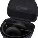 Hard Case Replacement for Beats Solo 4, Studio Pro, Solo3, Studio3, Solo2, Solo Pro Wireless Bluetooth On-Ear Headphones (Black Case)