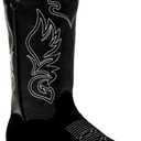 Genuine Leather Suede Platform Womens Winter Snow Boots Fur Lining Pull on Fuzzy Warm Boots with Memory Foam Lightweight Winter Shoes size:39 (Black)
