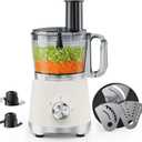 NEWBULIG 10.5 Cups Food Processor, Versatile Food processors with 5 Blades, 600W Powerful Meat Grinder for Slicing, Shredding, Chopping, Kneading, Dishwasher Safe, for Meat, Vegetables, Fruit, Dough