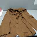 Mens Cardigan Sweater Knit Blazer Suit Jacket Casual Two Button Lightweight Sport Coat with Pockets Brown XL