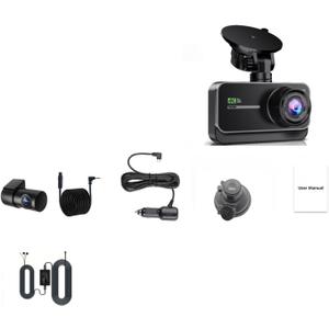 4K Dash Cam WiFi 4K CAR DVR Dashcam Black Box Dual Dash Cam Car Video Recorder Dvrs Kamera Video Registrator(4K 1080P BL,64G)
