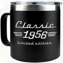 70th Birthday Gifts for Men, Dad - Mens Birthday Gift Ideas, Dad Birthday Gift, mens Gifts Ideas - Funny, Gag Gifts for Men - 1956 Birthday Gifts for Men Mug 14Oz Stainless Steel