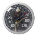 Taylor Nature Series Eagle Indoor Outdoor Dial Thermometer, Easy to Read Wall Decor for Patio, Pool, Yard, Garden or Garage, 13.25 Inch, Gray Bezel