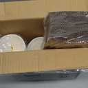 GUSTO [50 Sets - 12 oz. Disposable White Coffee Cups with White Lids, Sleeves - To Go Paper Hot Cups (Formerly Comfy Package)