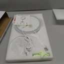 Lighted Makeup Mirror, 3000 mAh Rechargeable Double Sided Magnifying Vanity Mirror with 3 Colors, 1x/10x, 360 Rotation , Brightness Adjustable Magnification Cosmetic Light up Mirror, Women Gift (Chrome)