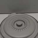 EZMO 2 in 1 Collapsible Microwave Splatter Cover for food, with Tray & Handles - Vented Silicone Splatter Guard Lid - Vegetable Fruit Colander - BPA-Free Kitchen Gadget for Meal Prep  10.7 inch