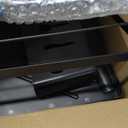 SNTD Dish Drying Rack for Kitchen Counter - Large Dish Rack with Drainboard, Rustproof Dish Drainer with Utensil Holder for Sink, Black