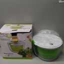 Salad Spinner, 5L Vegetable Washer Dryer Drainer Strainer with Bowl & Colander, Multi-Use Lettuce Spinner, Fruit Washer, Pasta and Fries Spinner (G1)