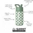 Simple Modern Kids Summit Water Bottle with Straw Lid | 14oz Stainless Steel Cup Insulated Tumbler for Toddlers, School | Sage Florals