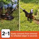 BLACK+DECKER 20V MAX Cordless String Trimmer and Edger, 12 Inch Weed Eater, 2-Speed Control Weed Wacker, 2 Batteries, Charger and Spool Included (LSTE525)