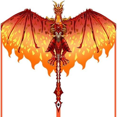 Mint's Colorful Life Dragon Kite for Kids & Adults, Easy to Fly Best Beach Kites for Beginners, 300ft Kite String Included