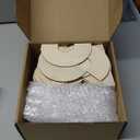 Blueweenly 24 Sets Christmas Rainbow Painting Craft for Kids Party Favors, Art Wooden Painting Sets for Party Favors Brush Kit Return Gifts, Birthday Supplies Class Make Your Own Craft Kits