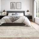 Valenrug Washable Rug 6x9 - Stain Resistant 6x9 Area Rugs for Living Room, Non Slip Backing Printed Rugs for Bedroom, Folable Machine Washable Area Rug(Beige,6'x9')