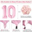 Pink 7th Birthday Decorations for Girls Including Happy Birthday Banner, Number 7 Foil Balloon, 2pcs Star Balloons and 16pcs Happy 7th Birthday Confetti Latex Balloons, Girl Birthday Party Favors