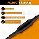 3 Sets Underground Wire Splice Kit for 14/3 to 8/3 Range Direct Burial UF Wire,600 Volts Maximum Waterproof Direct Burial Splice Kit with Connector and Heat Shrink Tubing for Electrical Cable