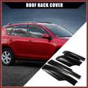 Upper/Roof Rack Rails End Cap Protection Cover Shell for Toyota RAV4 2006-2012 / Rails End Covers Shell Cap / 4 Pcs/Black Replace Parts