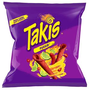 Barcel Takis Mini Fuego Chili and Pepper Lime Tortilla Chips, 28 gm, (04010186) (0.99 Ounce (Pack of 40), Best Before: JAN/15/2026