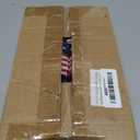 Patriotic Bow for 4th July Decorations, Patriotic Wreath Bow, Patriotic Party Supplies, Memorial Day Red White and Blue Star Bow, 2 Pcs (8x12.5 inches) (White)