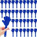 36 Pcs Hand Clappers for Sporting Events Loud Plastic Noisemakers for Football Basketball Baseball Fans Blue