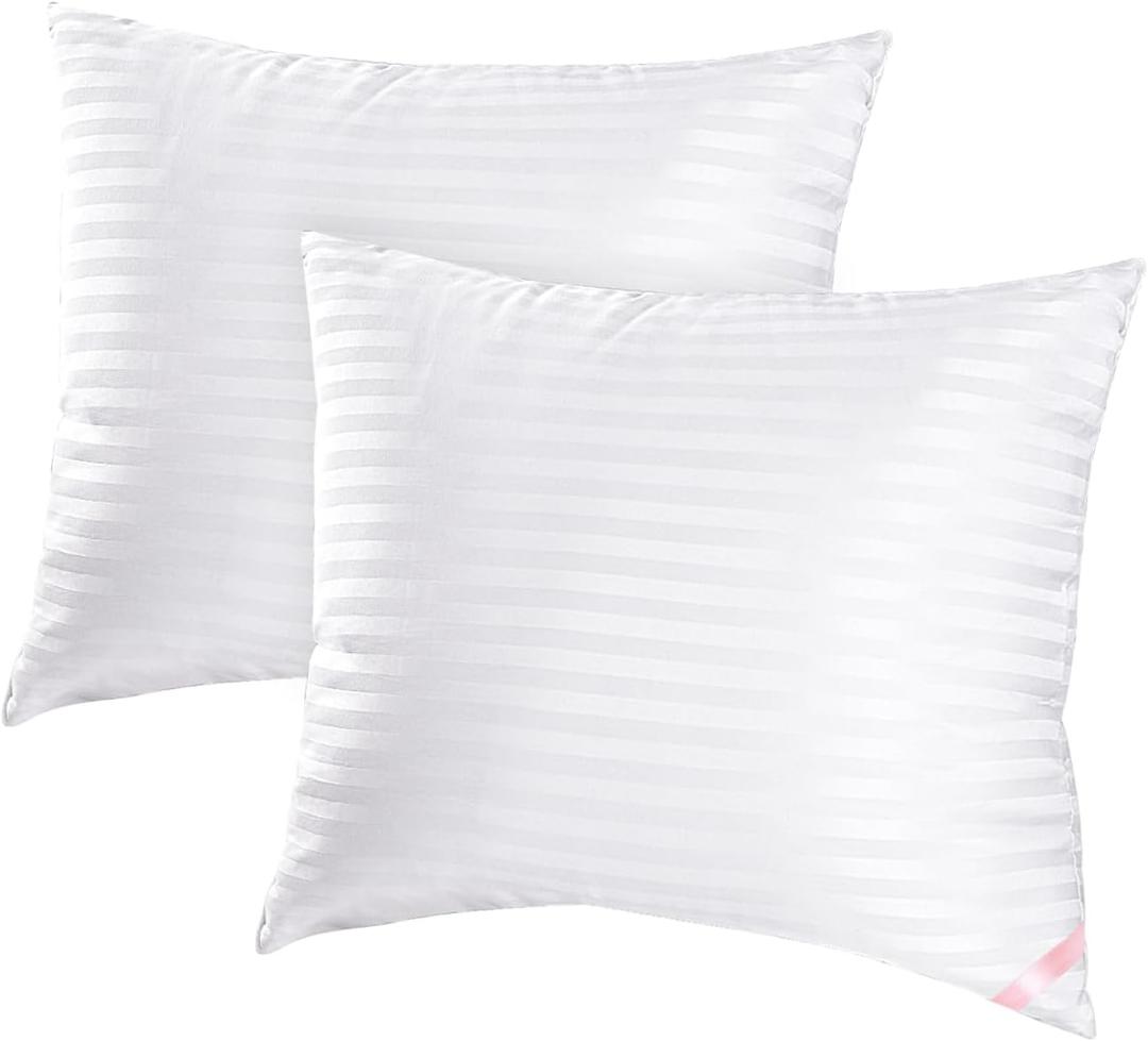 EIUE Throw Pillow Inserts, Machine Washable Pillows,Premium Polyester Fiber Fill for Sofa Bed & Decorative Cushions (White, 20x20inch)